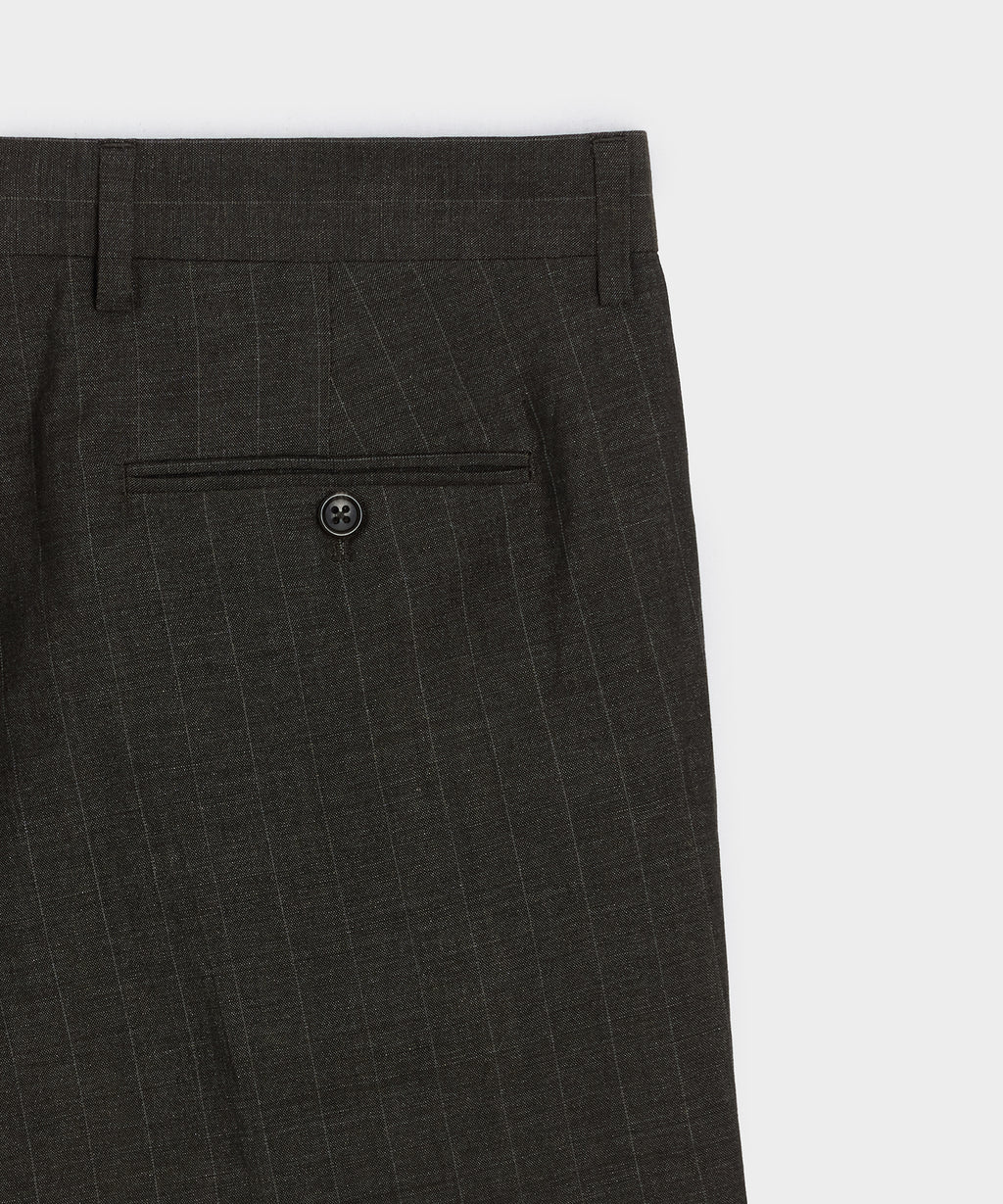 Italian Wool-Linen Pinstripe Wythe Trouser