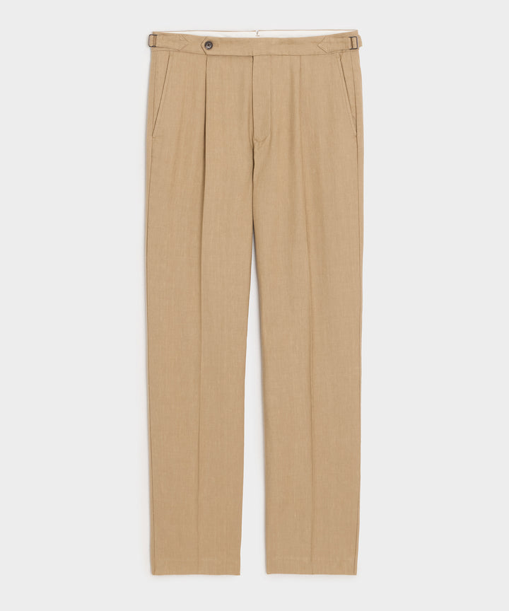 Italian Linen Side Tab Trouser