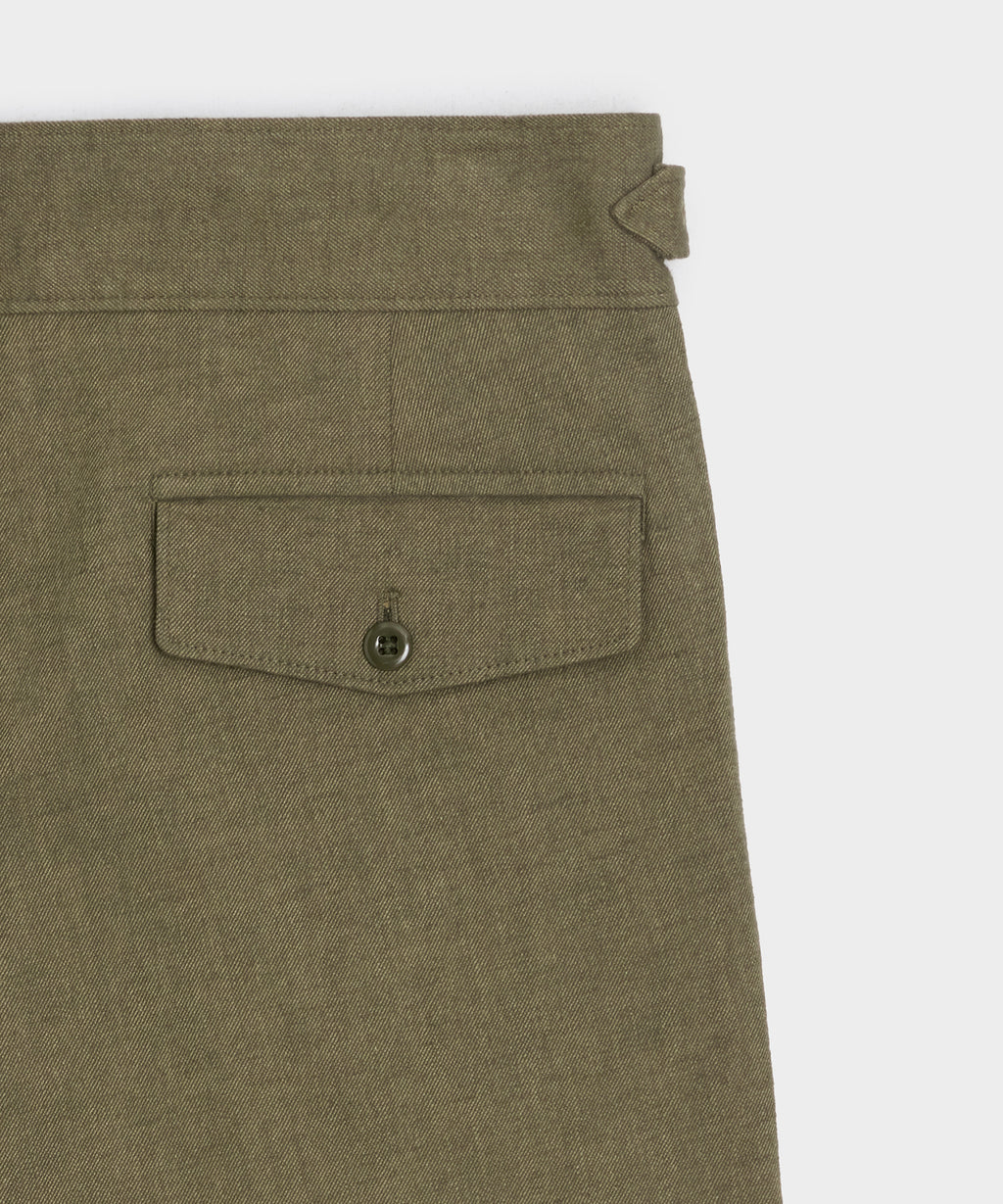 Italian Heathered Cotton Gurkha Trouser