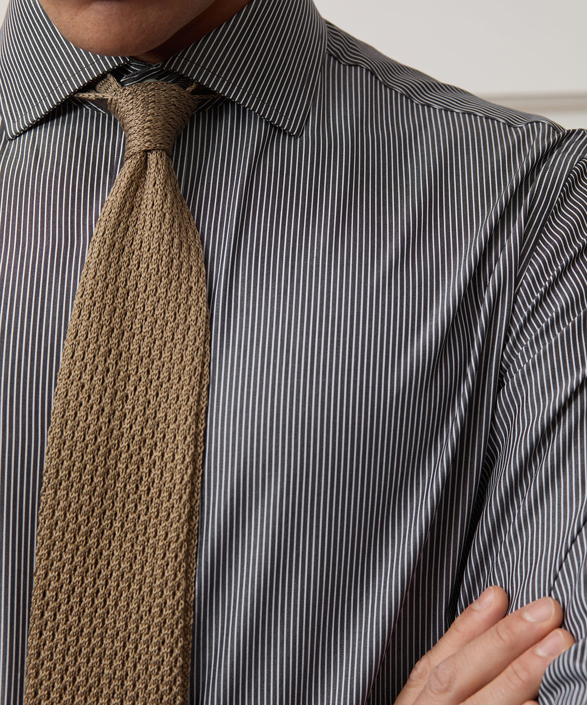 Italian Cotton Open Weave Knit Tie