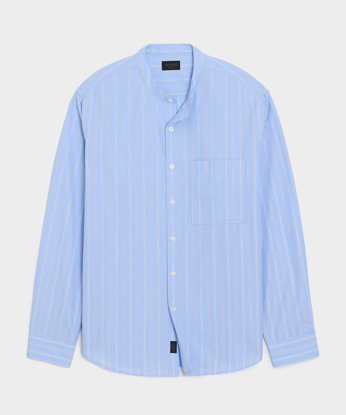 Poplin Band Collar Shirt