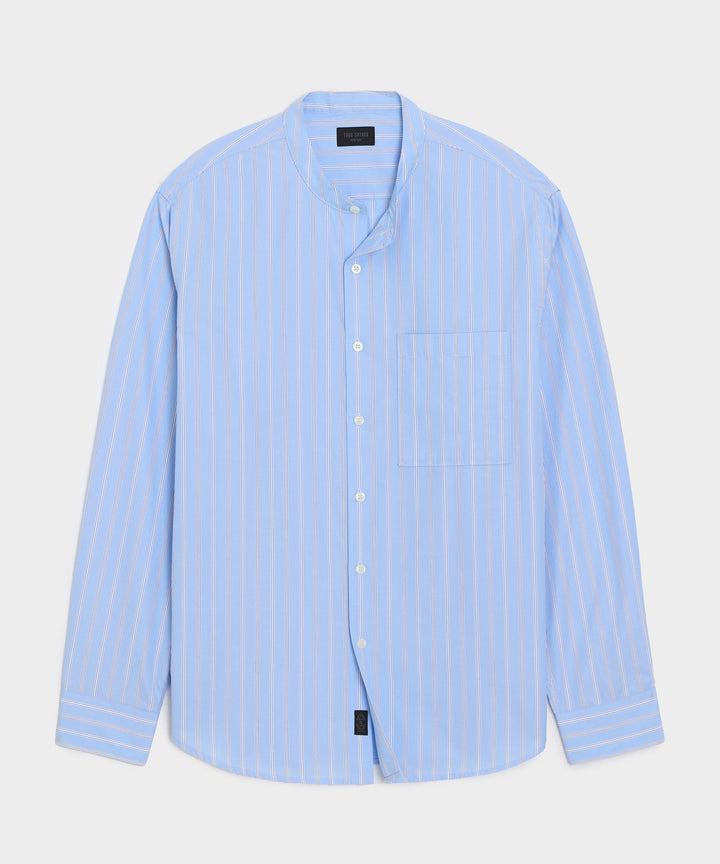 Poplin Band Collar Shirt