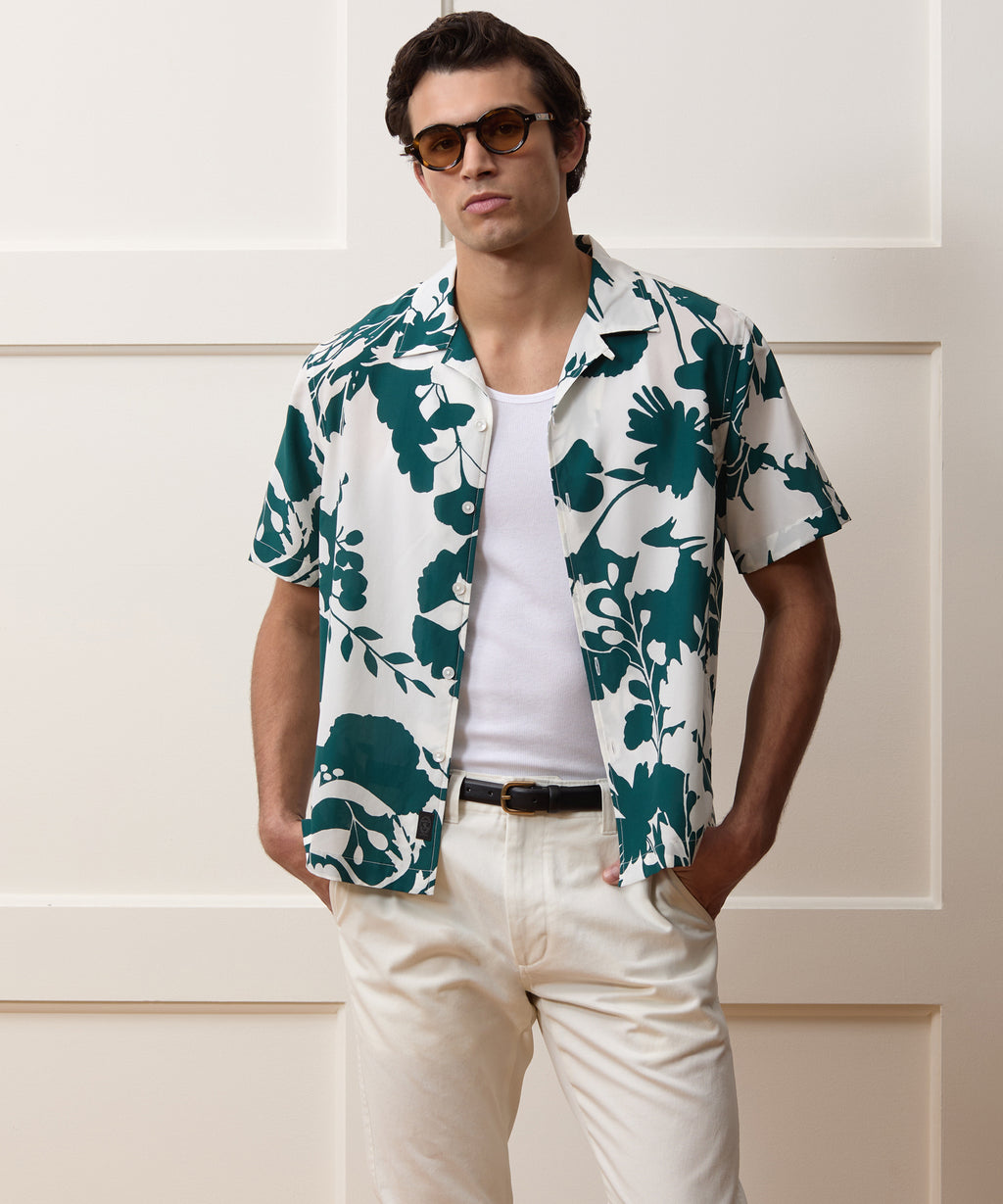 Silk-Cotton Capri Shirt