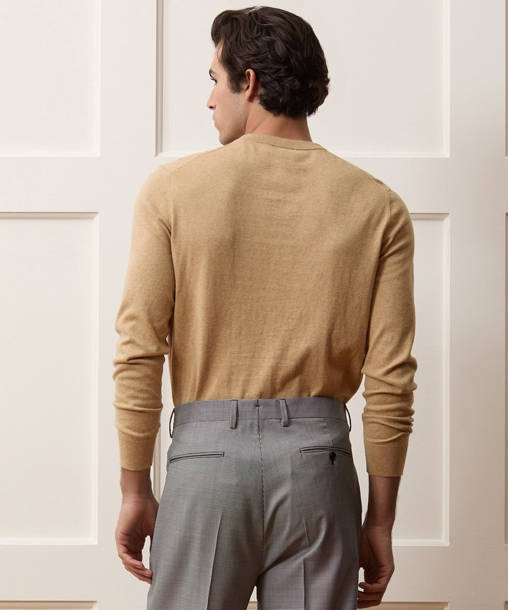 Cotton-Cashmere Crewneck Sweater