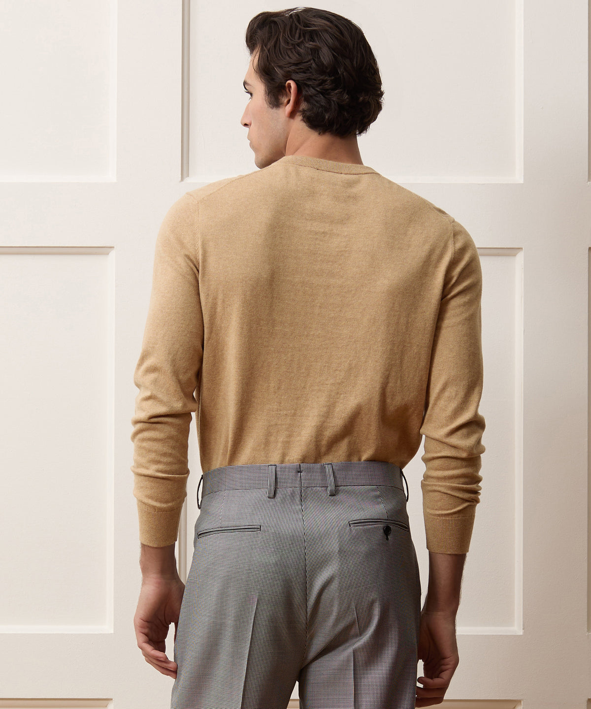 Cotton-Cashmere Crewneck Sweater