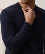 Cotton-Cashmere Crewneck Sweater