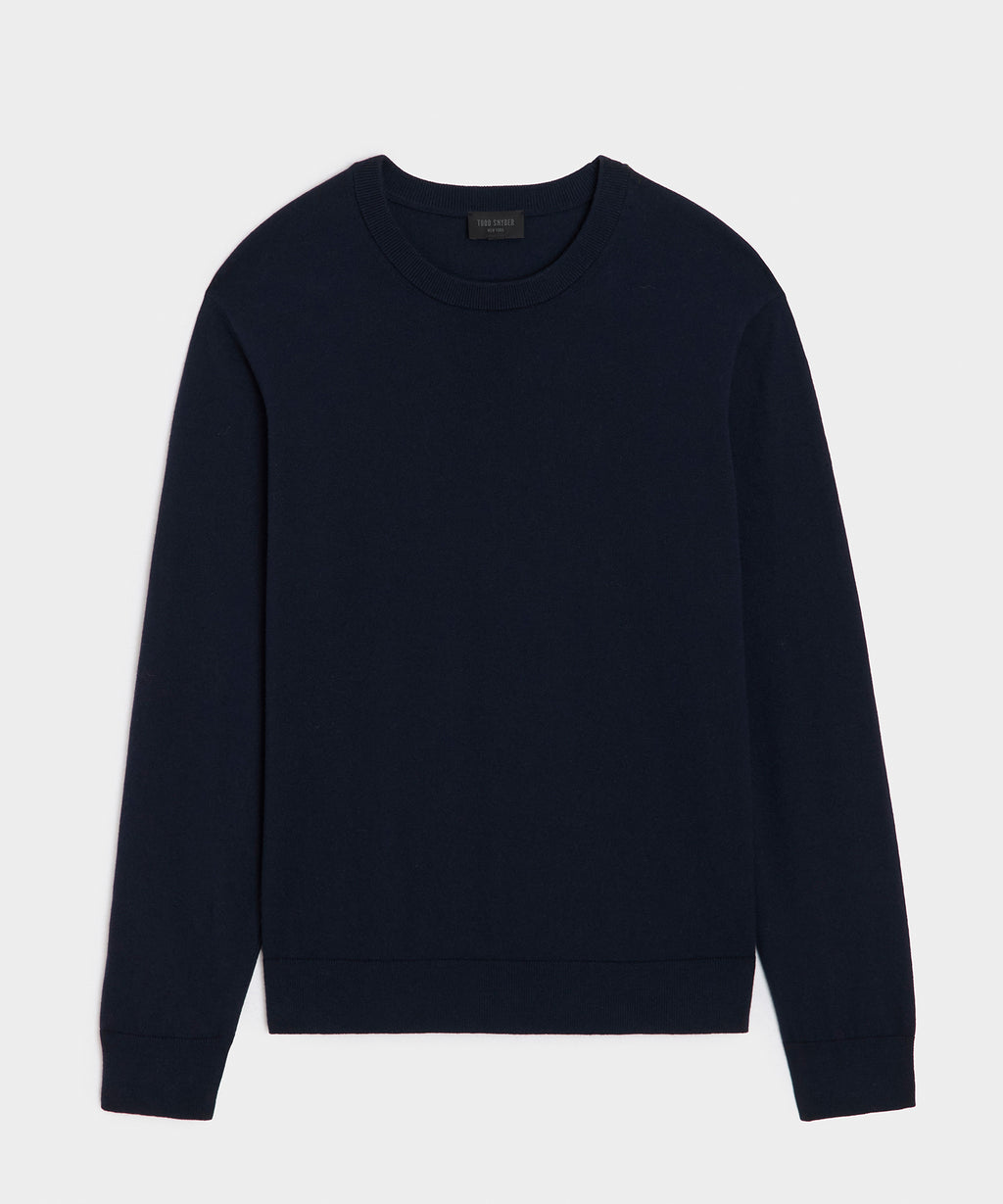 Cotton-Cashmere Crewneck Sweater