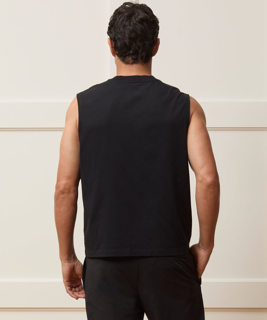 Boxy Jersey Muscle Tank