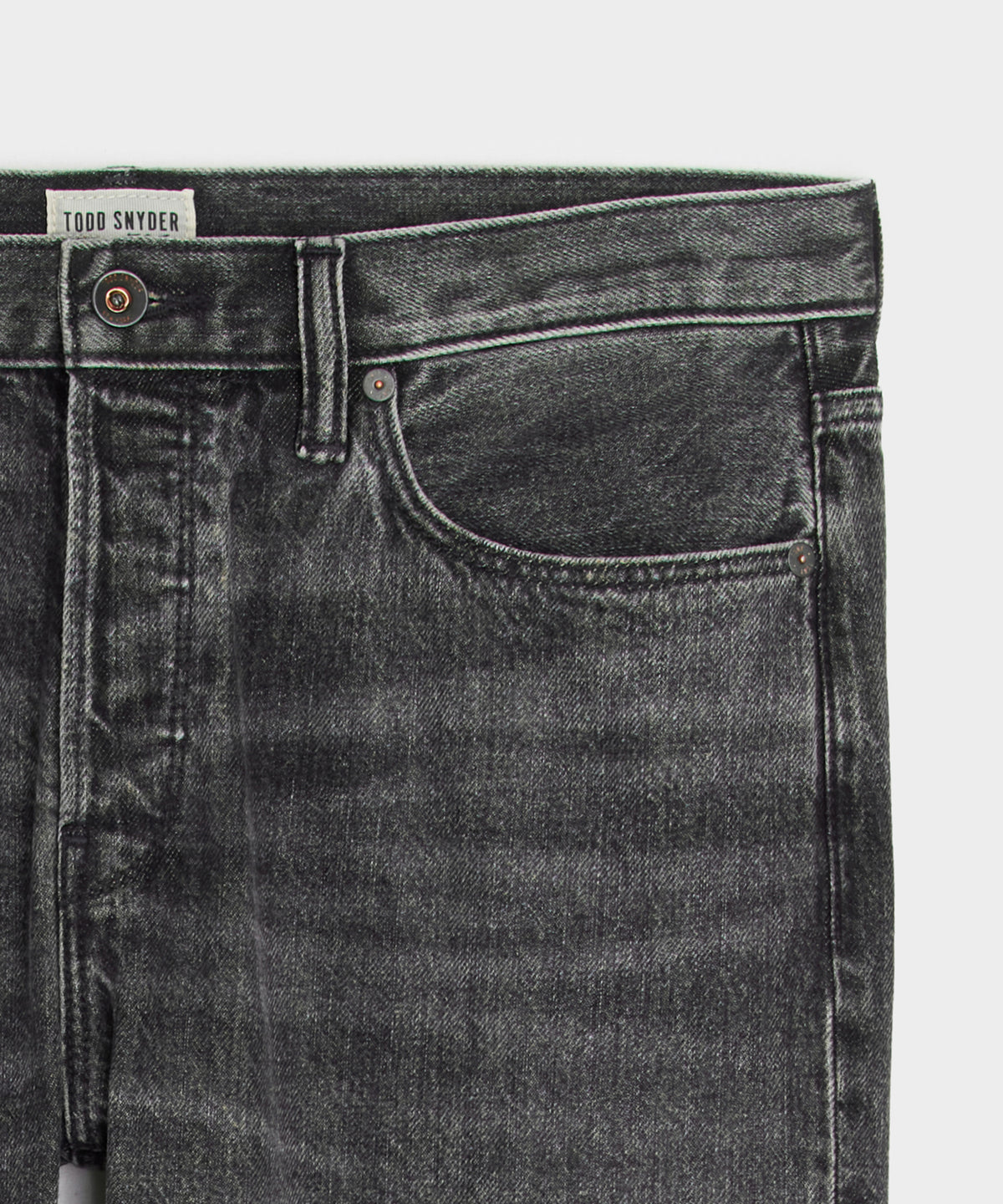 Slim Selvedge Jean in Charcoal