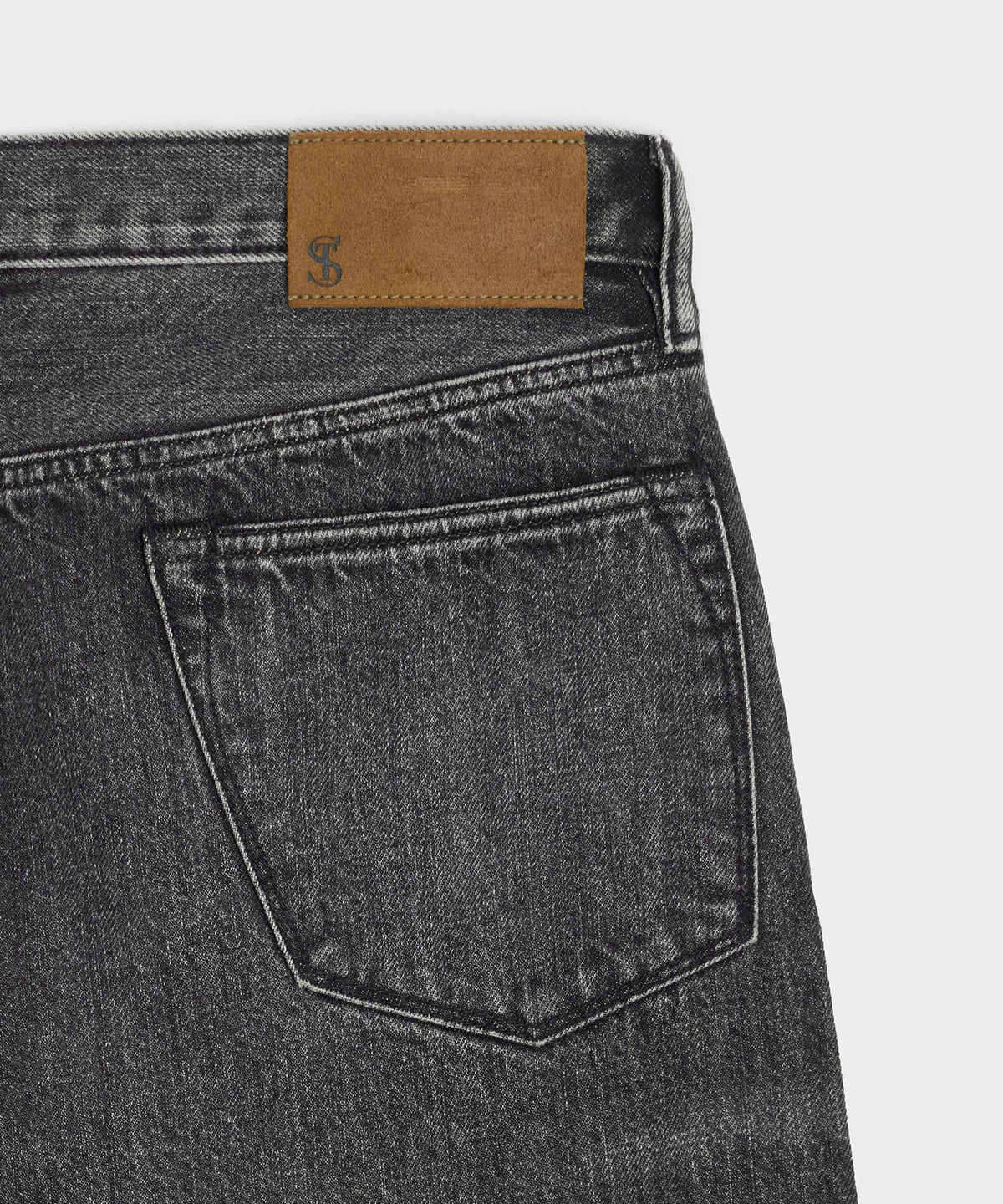 Slim Selvedge Jean in Charcoal