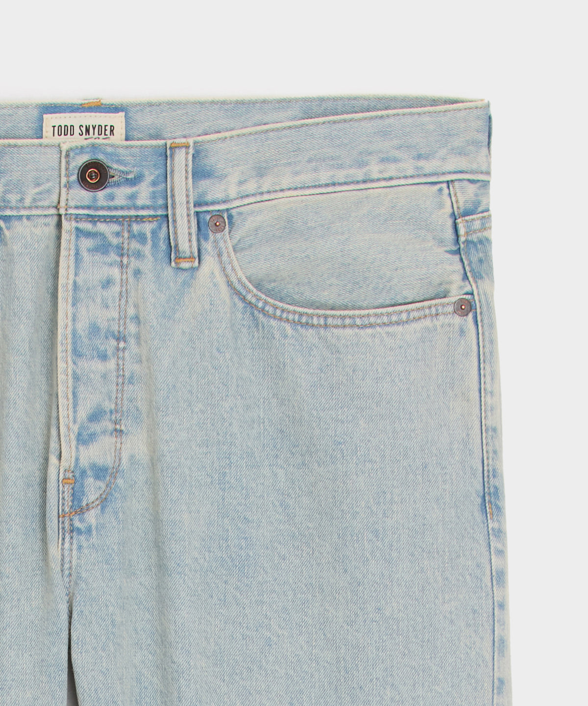Slim Selvedge Jean in Faded Light Indigo
