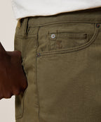 Straight Garment-Dyed Jean in Olive