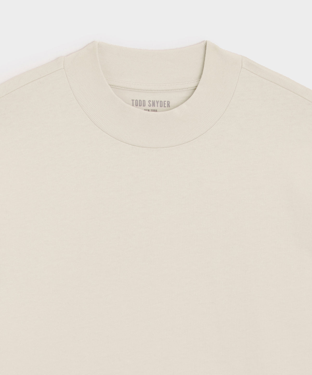 Boxy Jersey Mockneck Tee