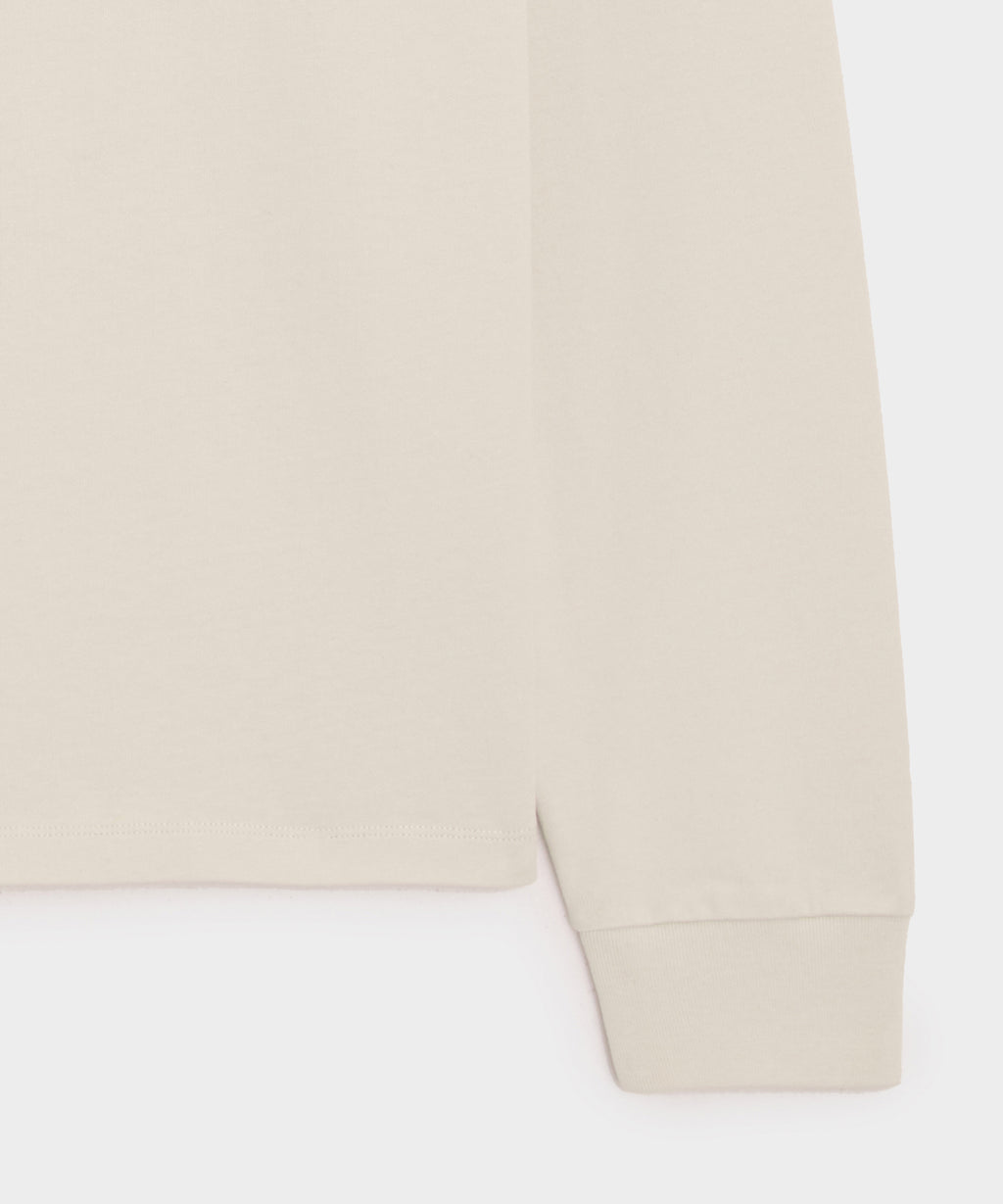 Boxy Jersey Mockneck Tee
