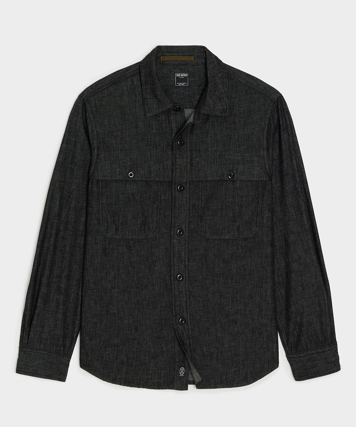 Denim Cape Shirt