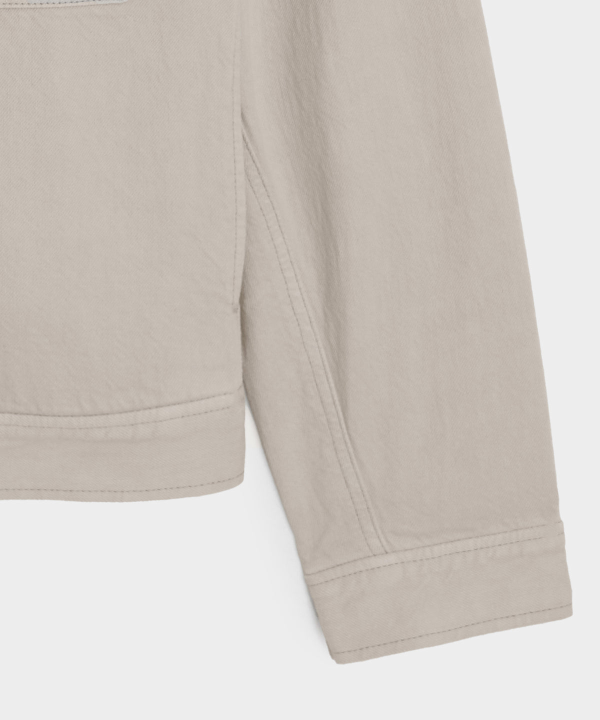 Cropped Denim Eisenhower Jacket