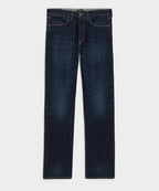 Straight Japanese Selvedge Stretch Jean in Worn Indigo