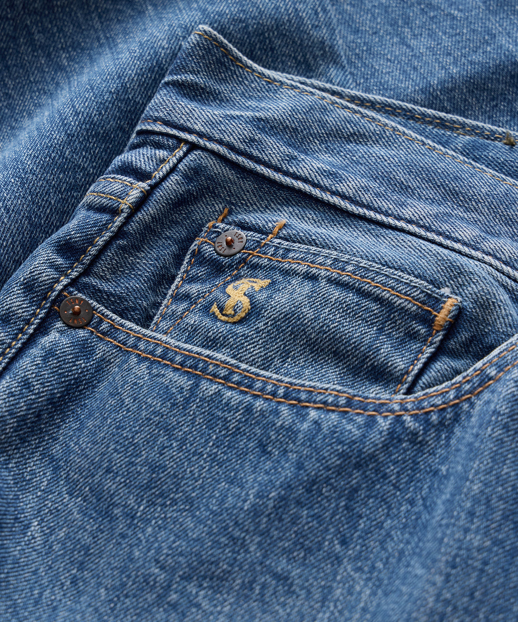 Western Jean in Vintage Blue