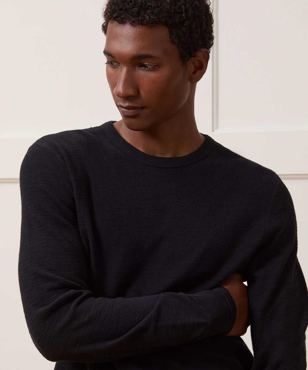 Lightweight Mini Waffle Tee