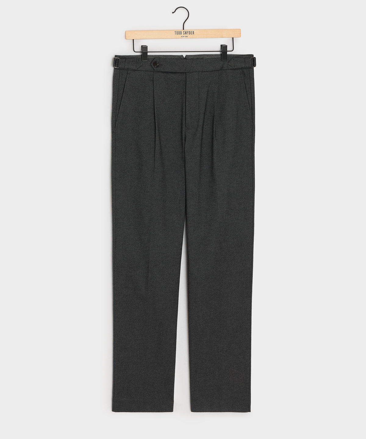 Italian Heathered Cotton Side Tab Trouser
