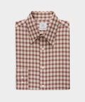 Lightweight Flannel Long Point Collar Dress Shirt