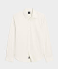 Cotton Twill Long Point Collar Shirt