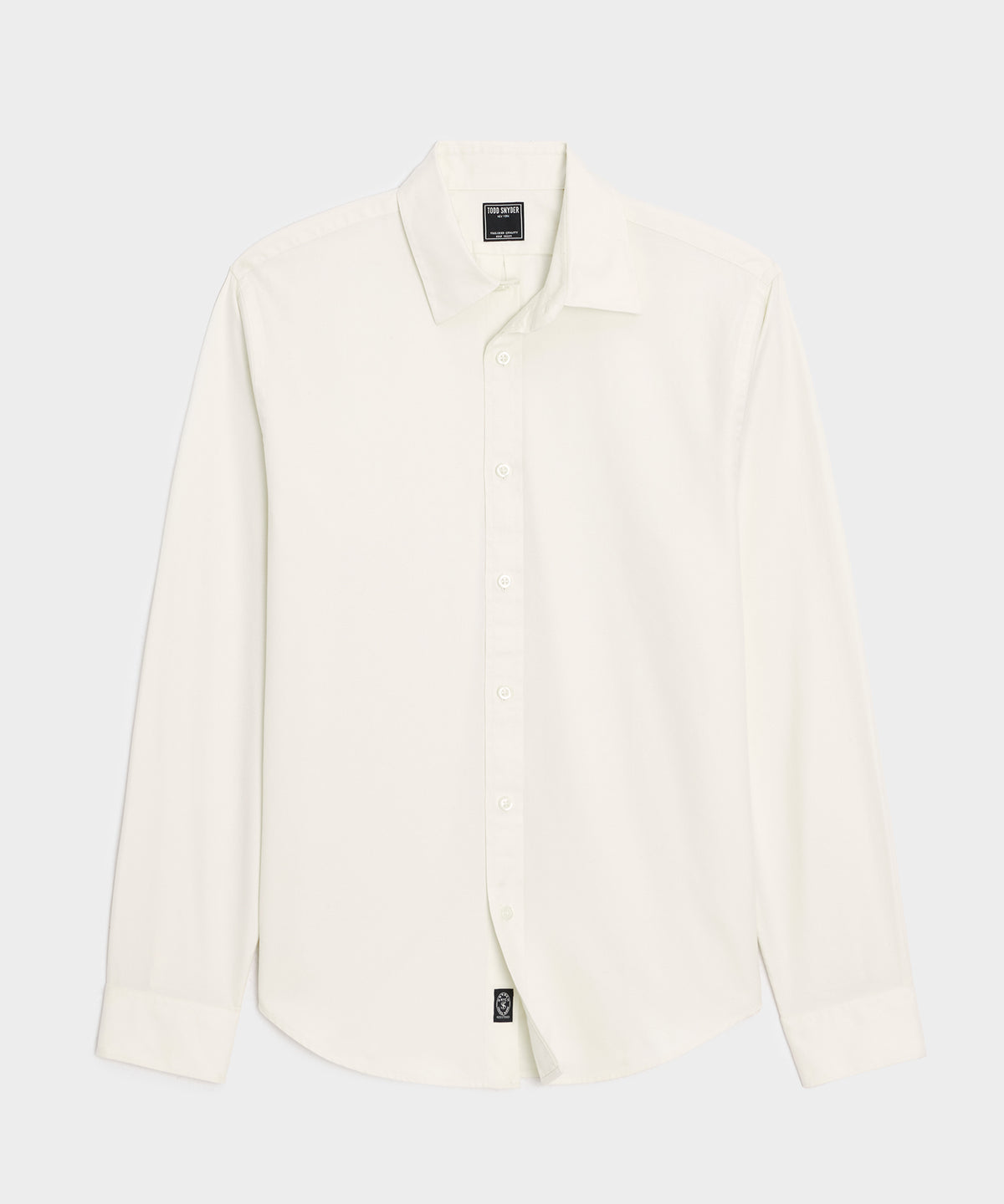 Cotton Twill Long Point Collar Shirt