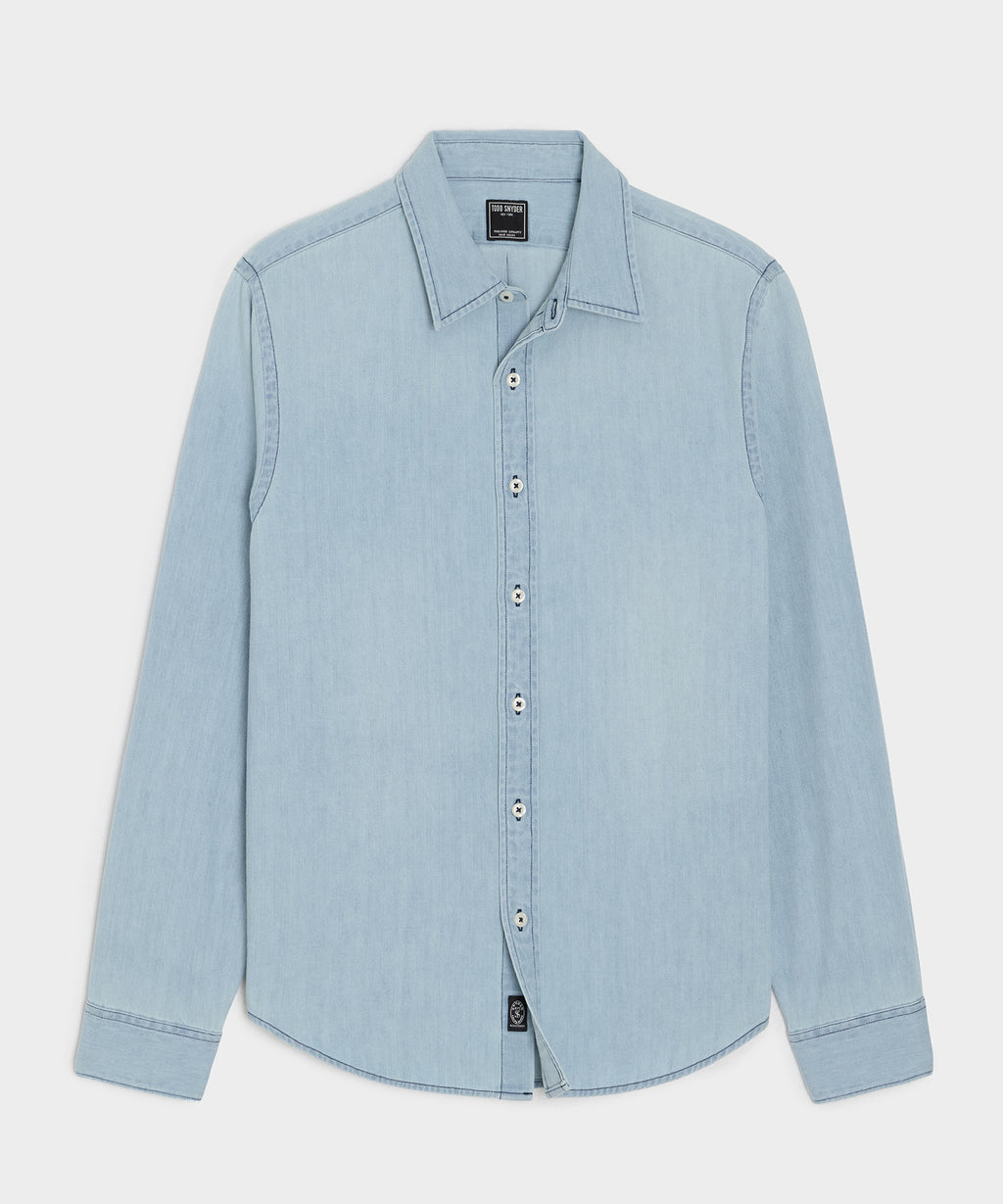 Denim Point Collar Shirt