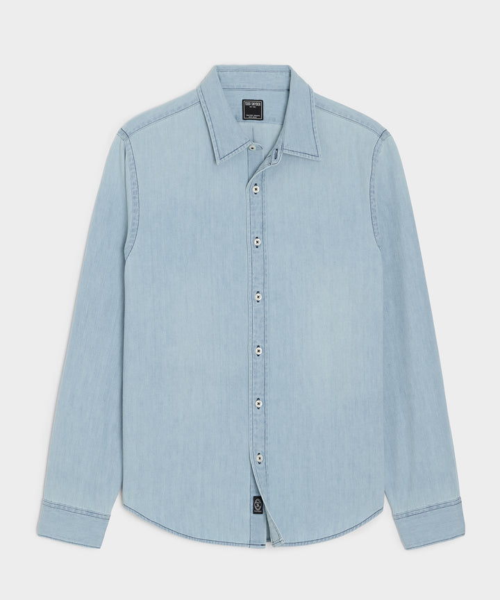 Denim Point Collar Shirt
