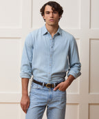 Denim Point Collar Shirt