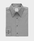 Slim Twill Long Collar Dress Shirt