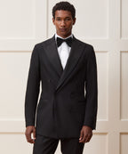 Slim Italian Wool Double-Breasted Tuxedo