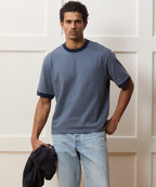 Boxy Jersey Ringer Tee
