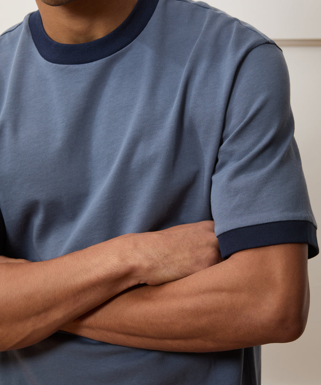 Boxy Jersey Ringer Tee