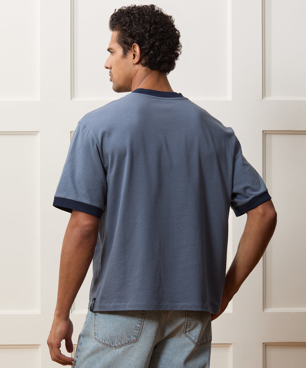 Boxy Jersey Ringer Tee