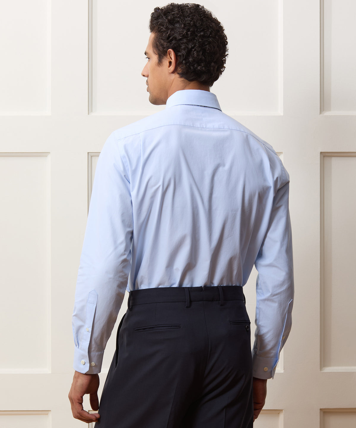 Cotton Twill Button-Down Dress Shirt
