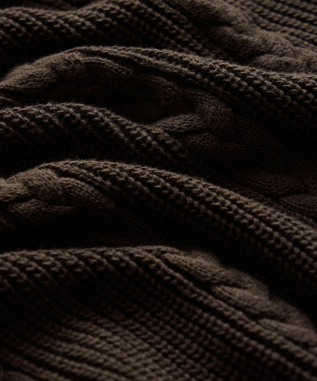 Beechwood Cable Knit Sweater Polo