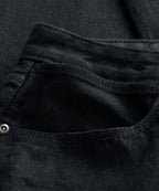 Slim Japanese Selvedge Stretch Jean in Black