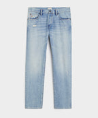 Slim Selvedge Jean in Distressed Wash