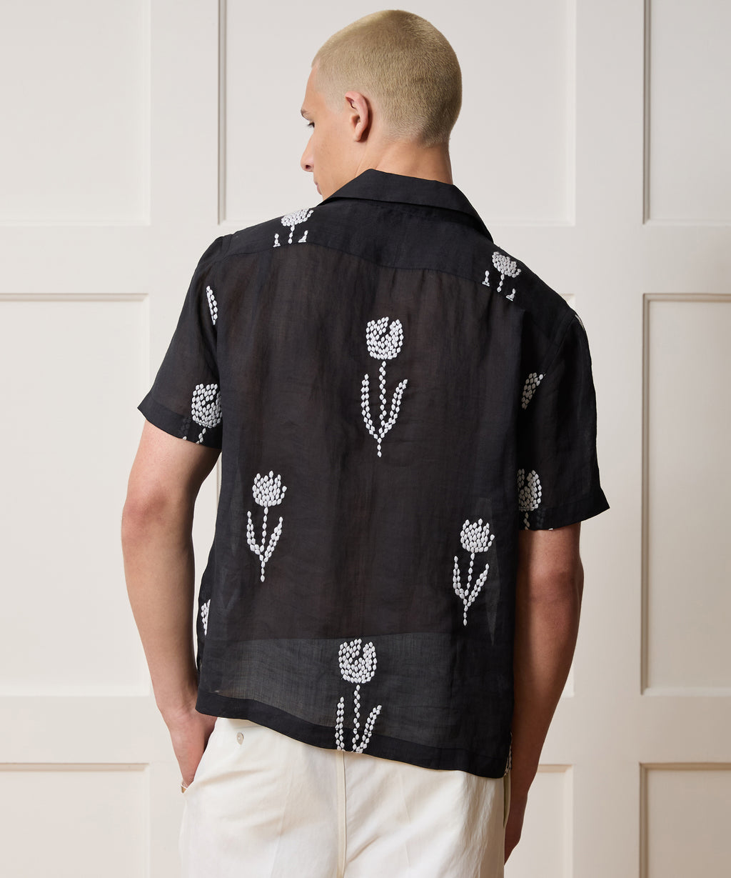 Embroidered Capri Shirt