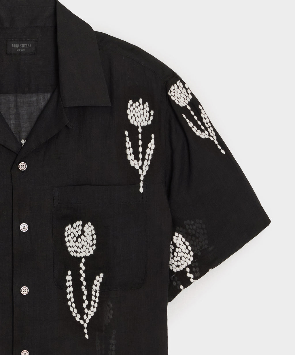 Embroidered Capri Shirt