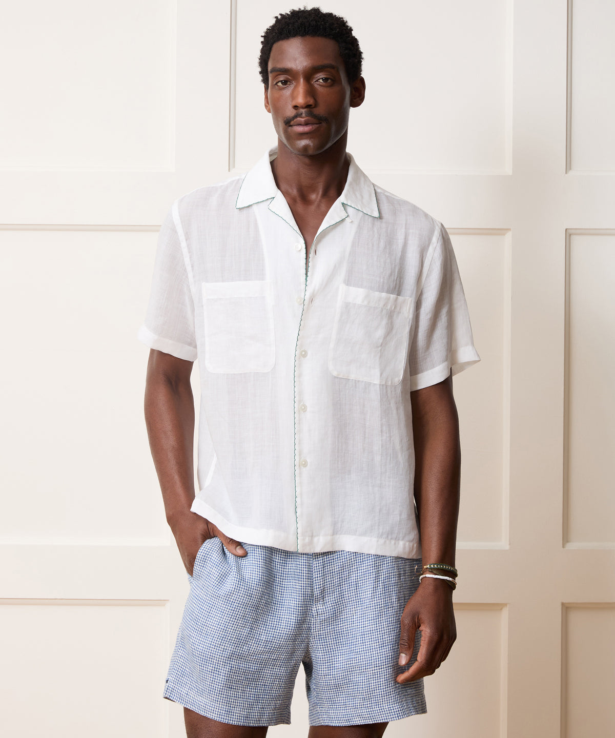 Embroidered Capri Shirt