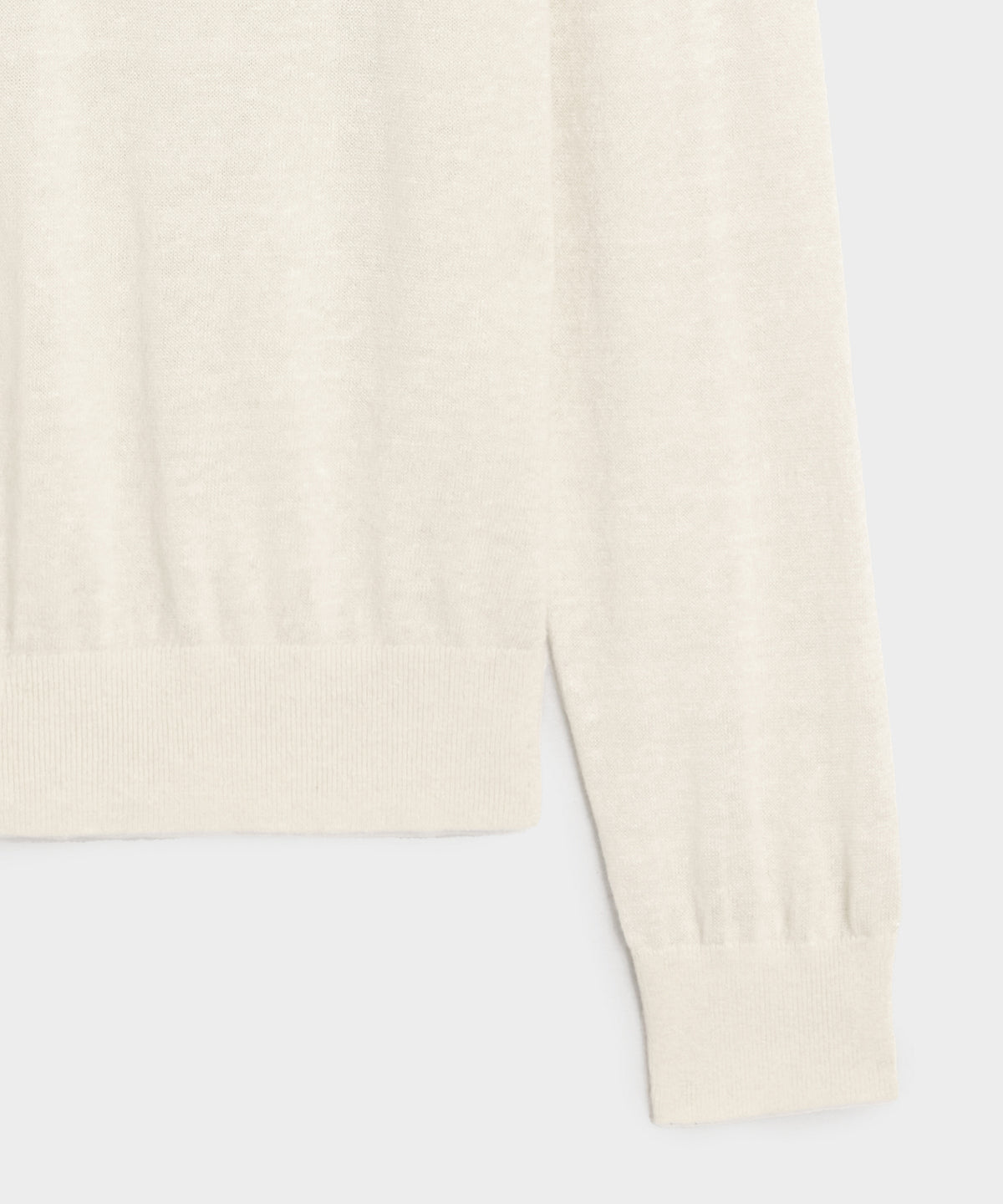 Linen-Cotton Henley Sweater