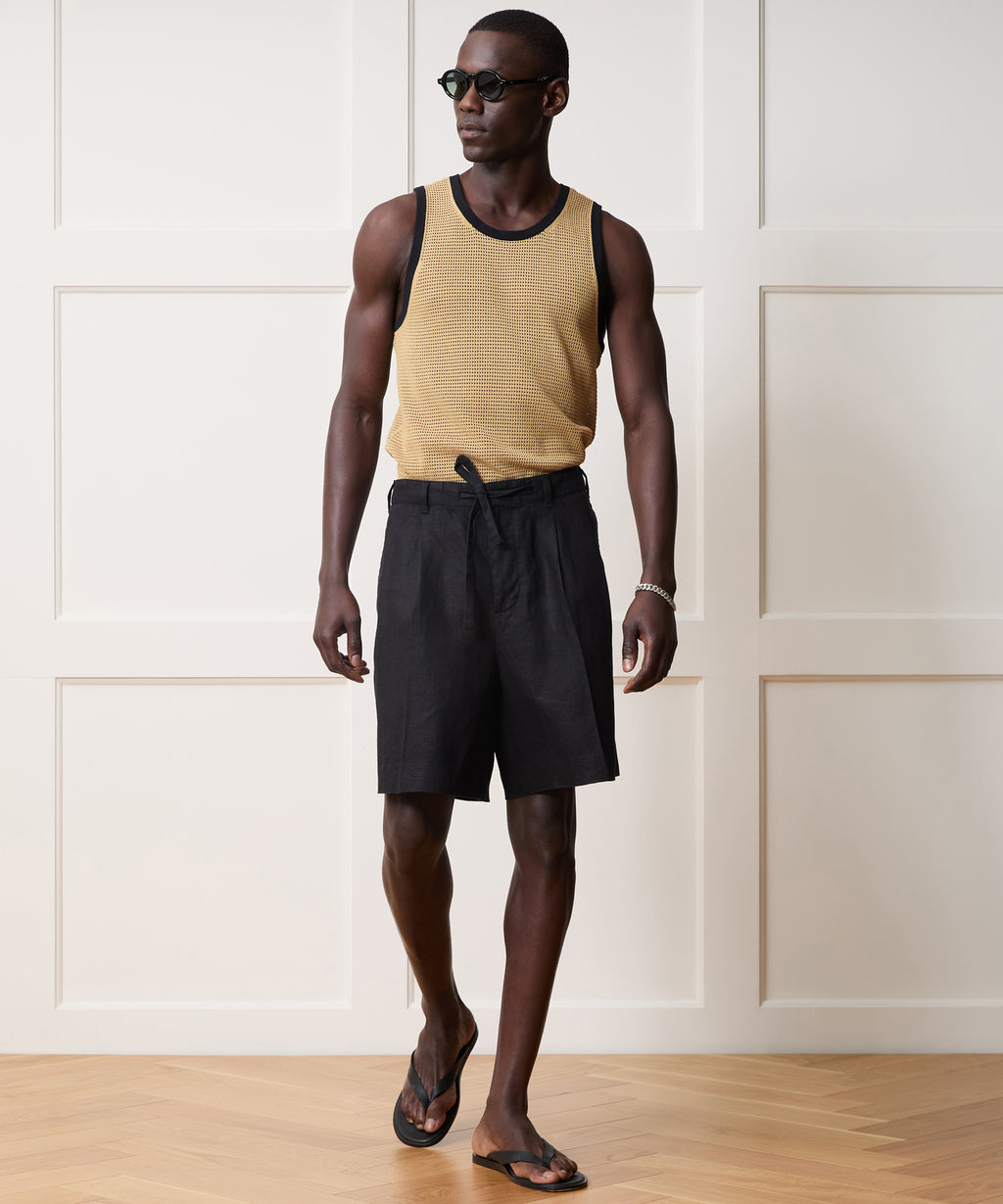 Tipped Luxe Mesh Tank