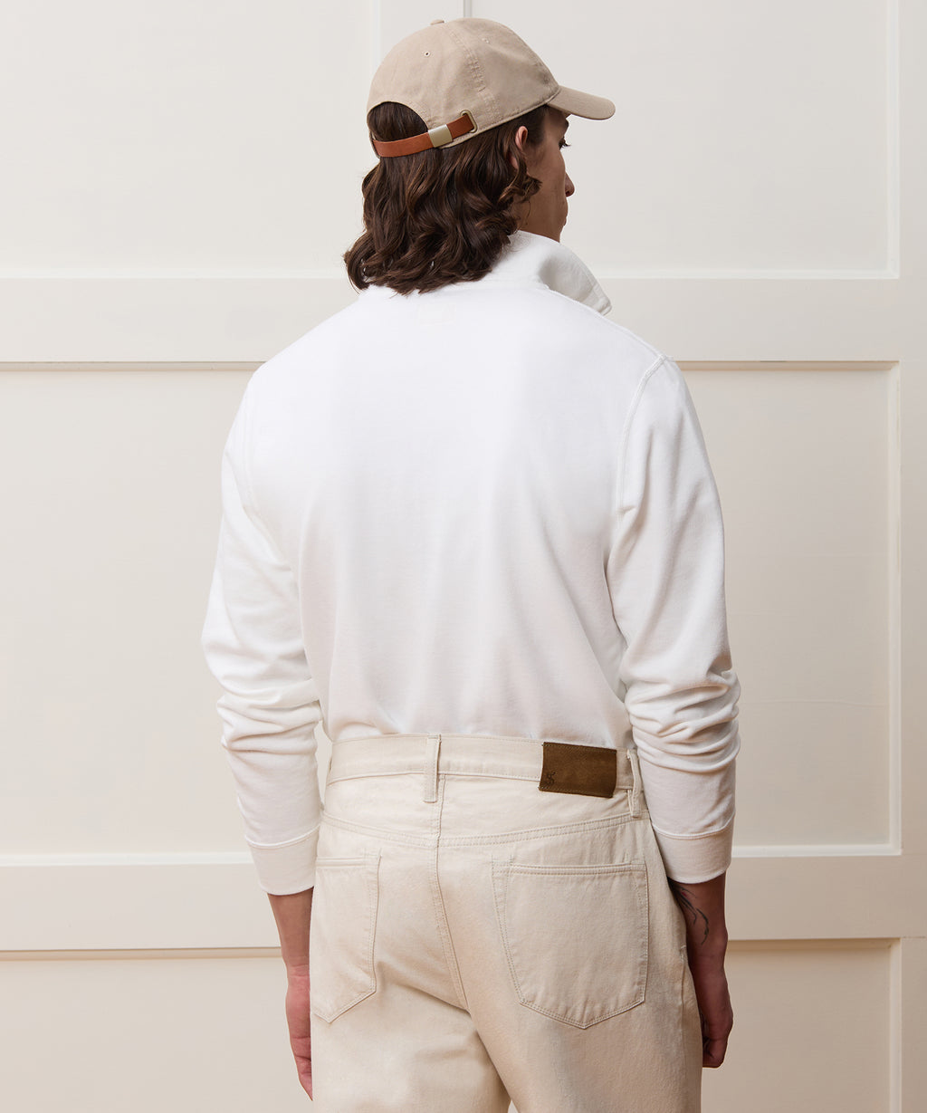 Lightweight Terry Cloth Quarter-Zip