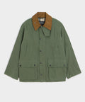 Flat lay of the Barbour Bedale Jacket in Moss.