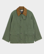 Flat lay of the Barbour Bedale Jacket in Moss.