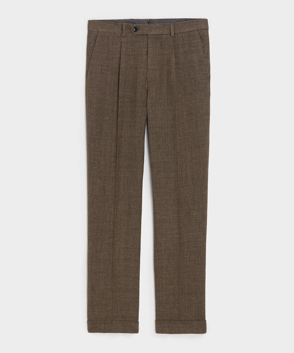 Italian Linen Houndstooth Madison Trouser