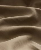 Close-up detail of the Todd Snyder Italian Cotton Modern Chino in Khaki.