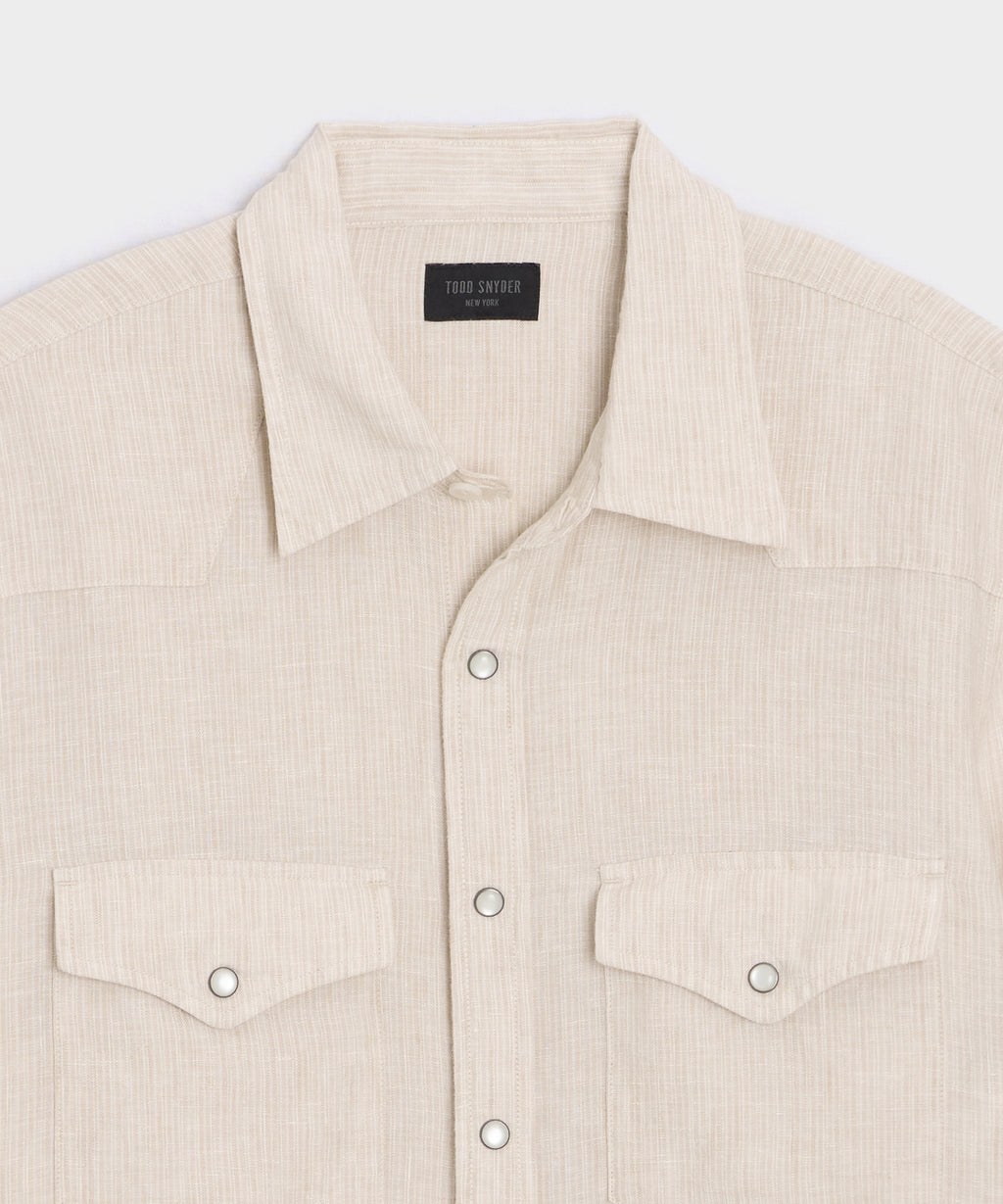 Linen Western Shirt